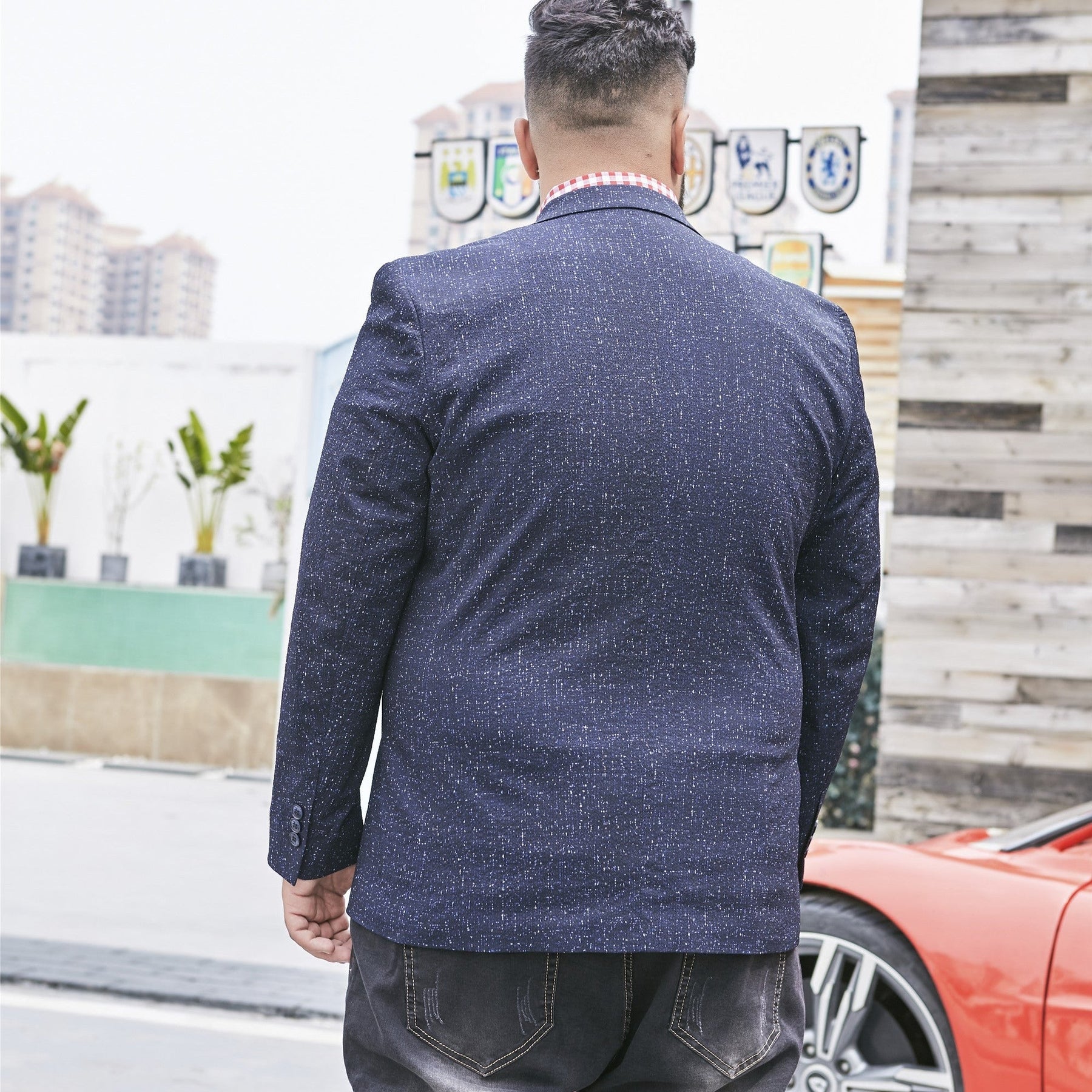 blazer masculino plus size
