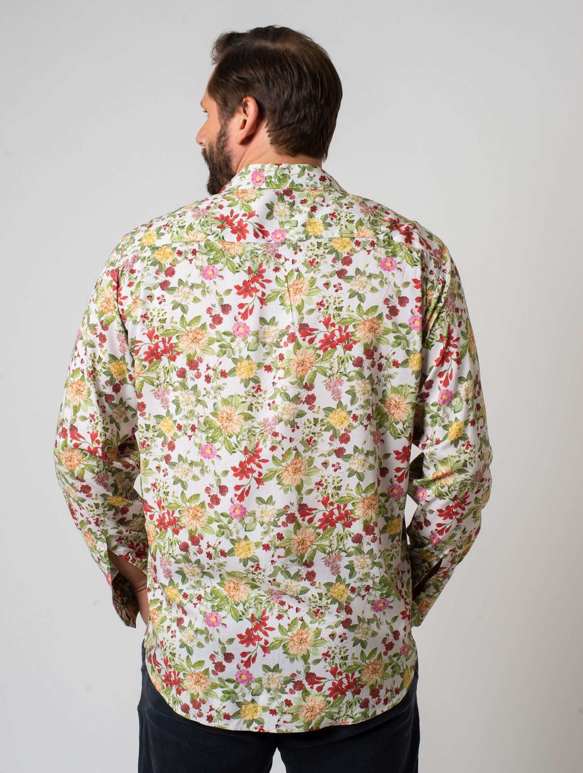 Camisa Estampa Digital Viscose Vermelho Mr. Valentim