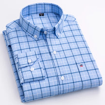 Camisa Masculina Oxford Xadrez Mr.Valentim