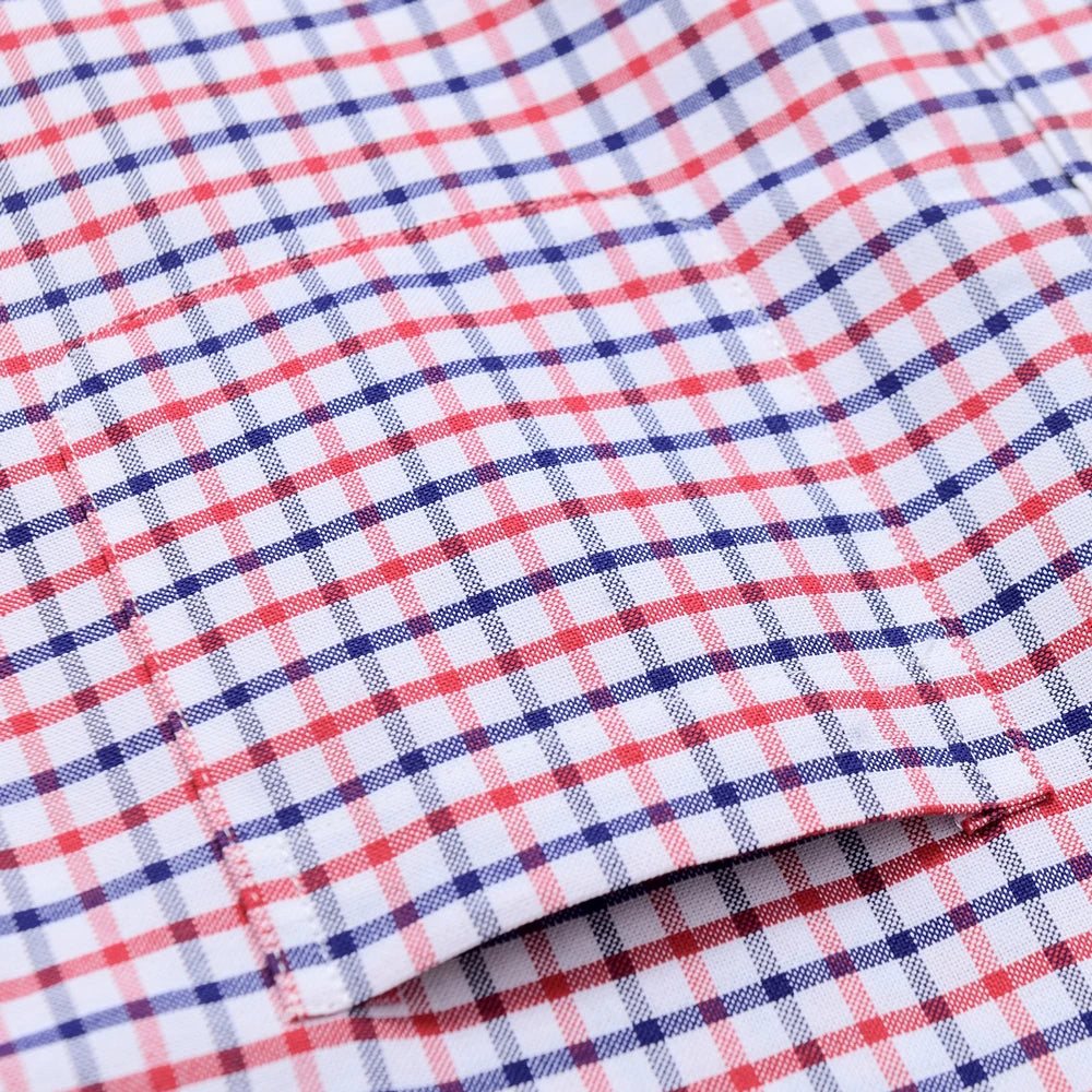 Camisa Masculina Oxford Xadrez Mr.Valentim Estilo Americano