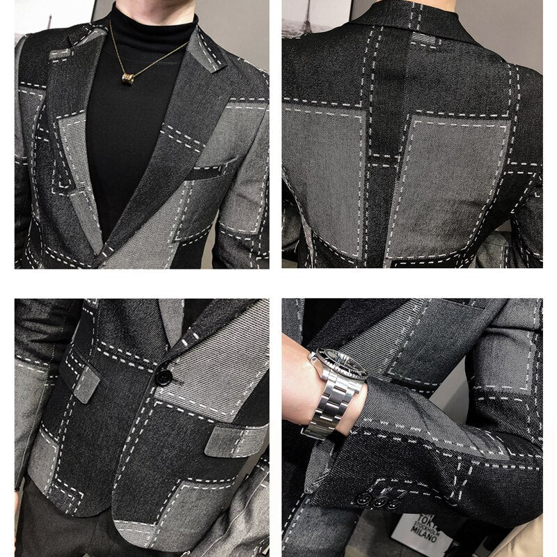 Blazer Valentim Masculino Ref056 BLCK