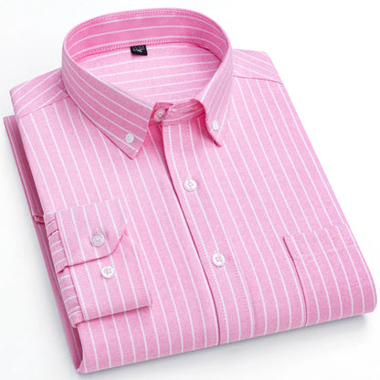 Camisa Masculina Oxford Listras Mr.Valentim
