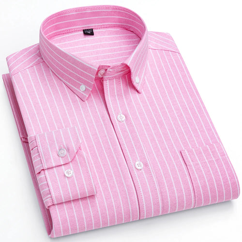 Camisa Masculina Oxford Listras Mr.Valentim