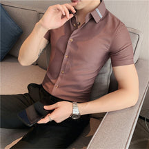 Camisa Valentim Masculina Manga Curta Ref042