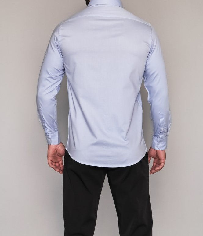 Camisa Social Fio Egípcio Masculino Mr.Valentim Azul