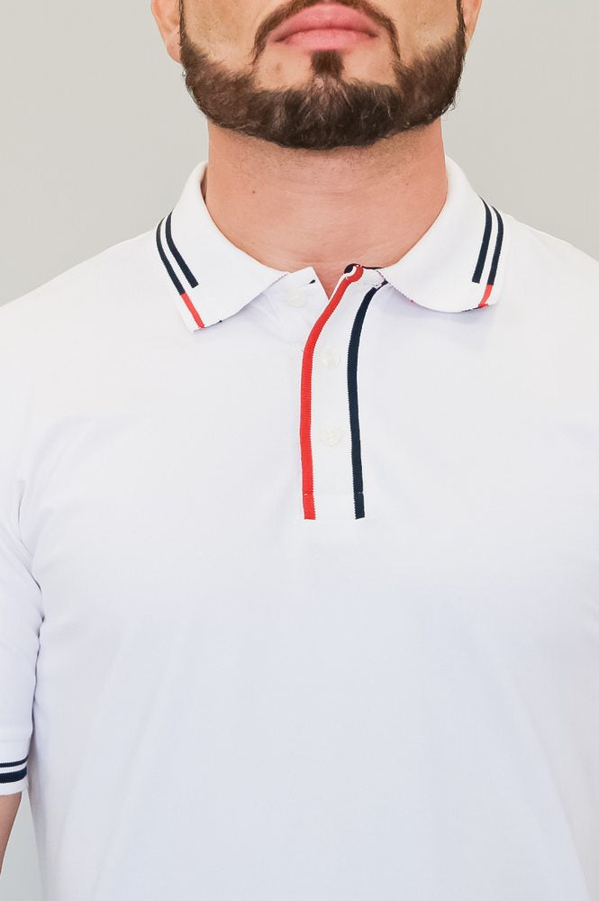 Camisa Polo Masculino Mr,Valentim Branco