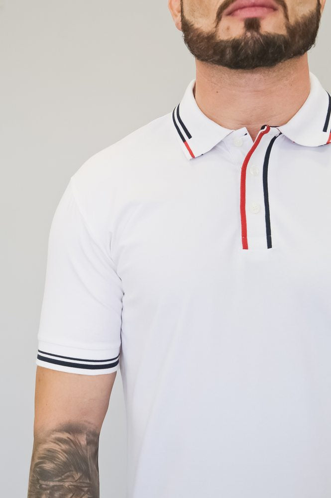 Camisa Polo Masculino Mr,Valentim Branco