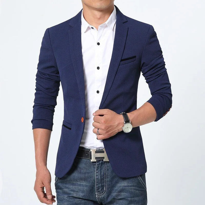 Blazer Valentim Masculino MV018 Azul