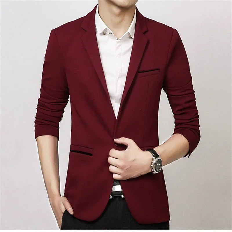 Blazer Valentim Masculino MV018 Vermelho