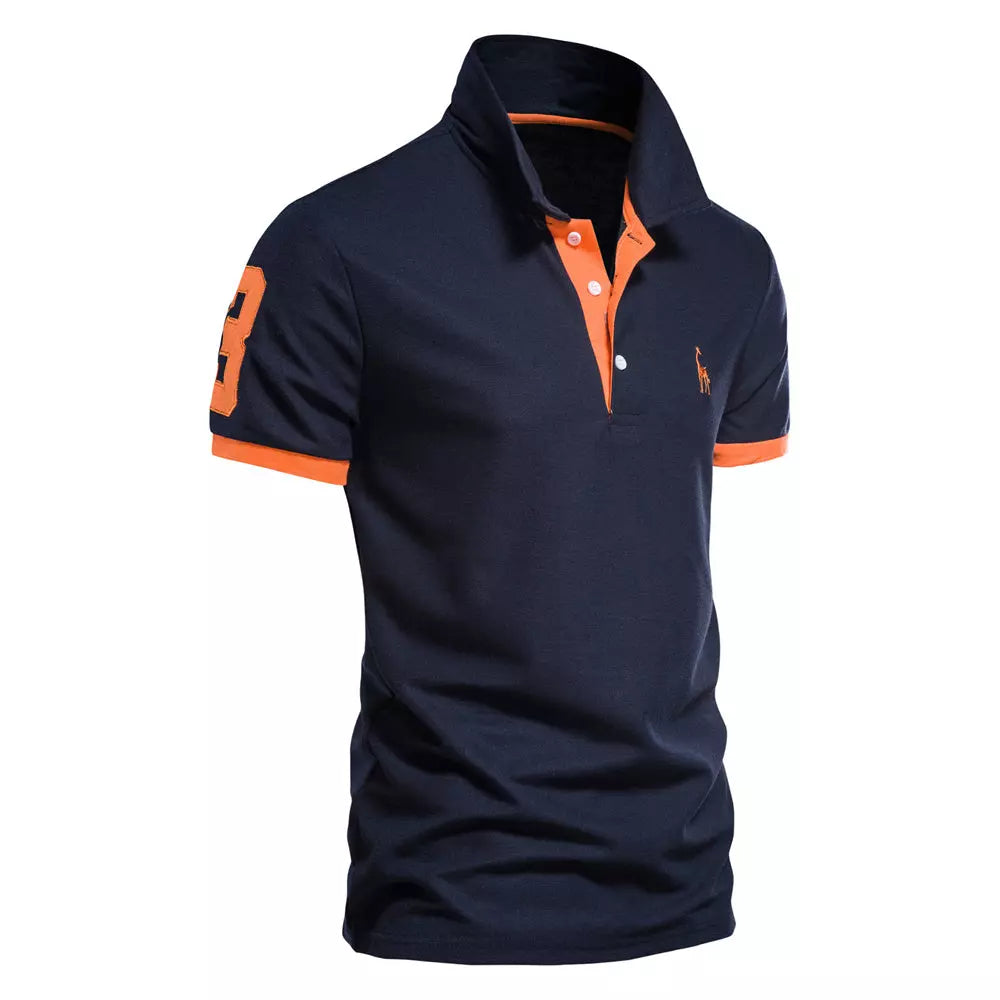 Camisa azul polo sales