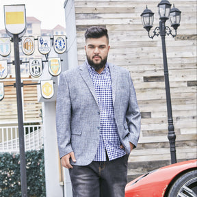 blazer masculino plus size