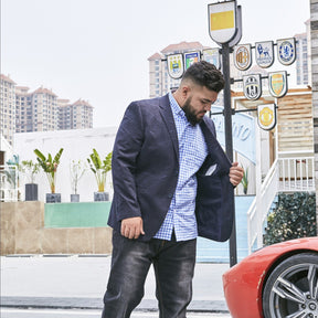 blazer masculino plus size