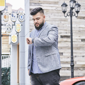 blazer masculino plus size
